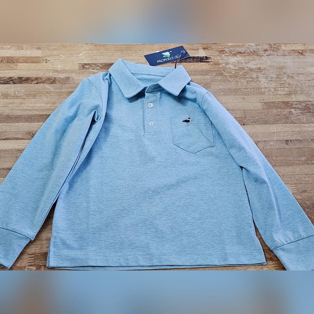 New Properly Tied Blue Kids Polo Shirt